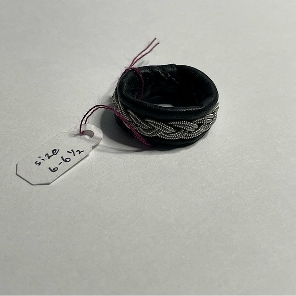 Woven Sami-Style Ring, Handmade, size 6-6.5 - Picture 1 of 4